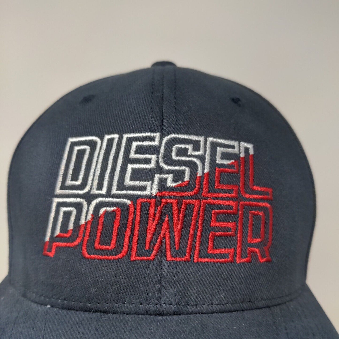 Flexfit Men's Fitted Hat Blue Size L/XL Diesel Power Logo Embroidered