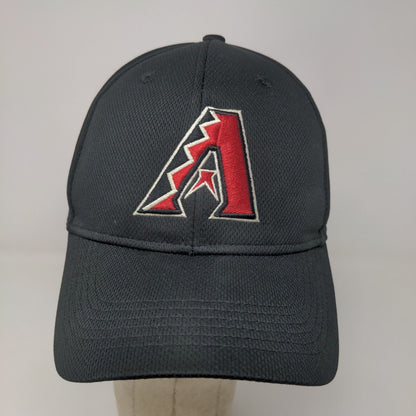 Team MLB Men's Arizona Diamondbacks Strapback Hat Black OSFM Embroidered Logo