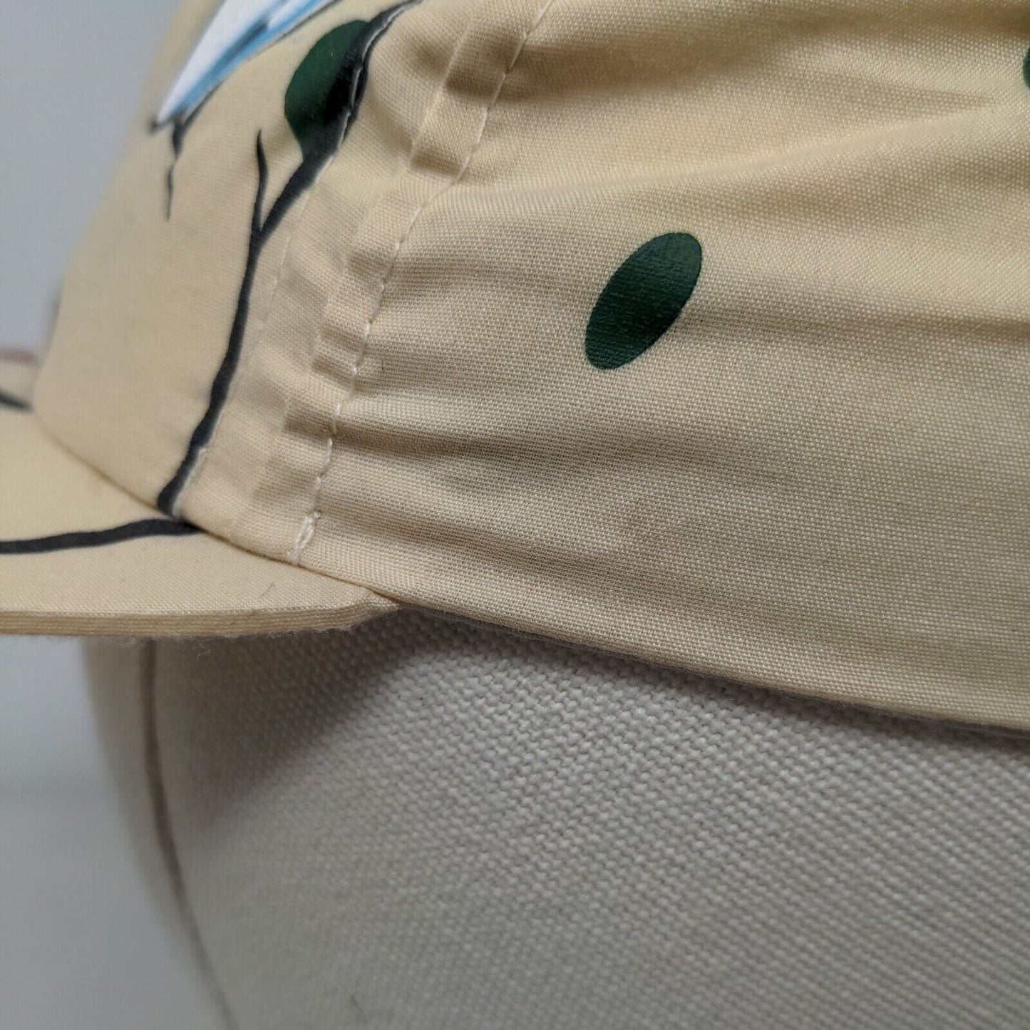 Riuland Boy's Strapback Hat Tan Adjustable Graphic Face Logo Spots