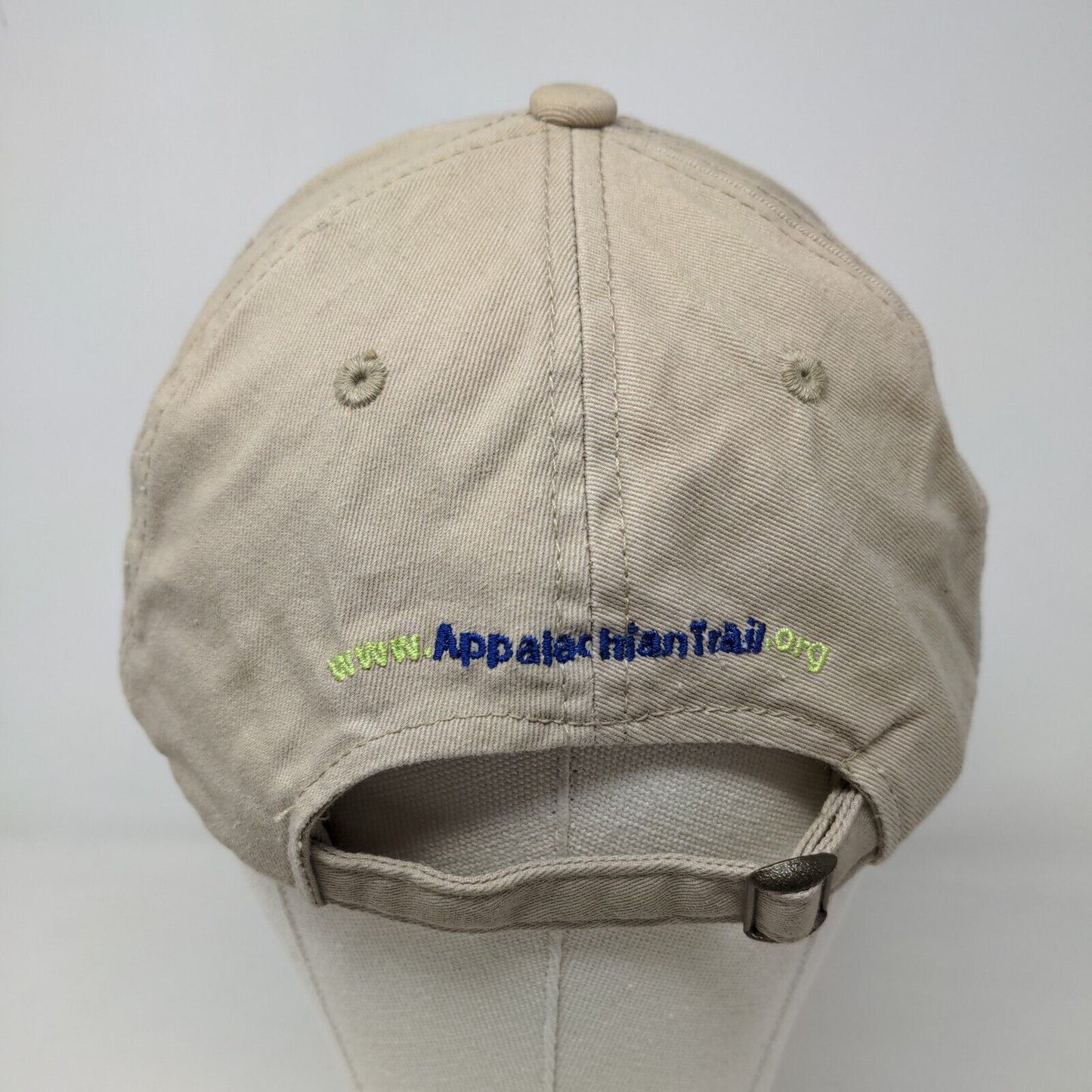 Appalachian Trail Men's Slideback Hat Tan Size OSFM Embroidered Logo Cotton