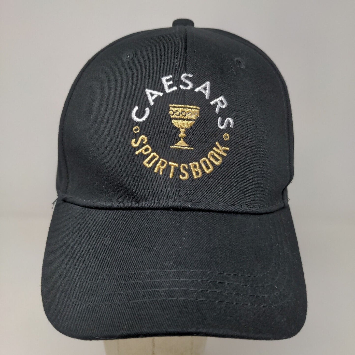 Caesars Sportsbook Men's Snapback Hat Black Adjustable Embroidered Logo
