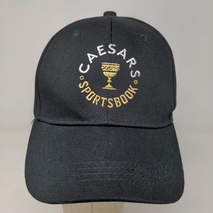 Caesars Sportsbook Men's Snapback Hat Black Adjustable Embroidered Logo