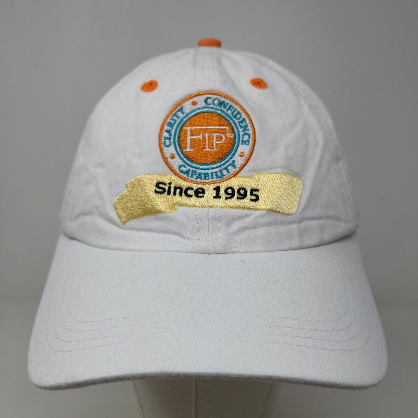 FIP Financial Independence Planning Men's Strapback Hat White Adjustable Logo