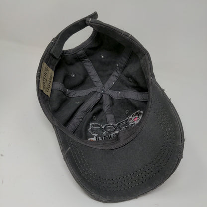 KBethos Vintage Dog Mom Strapback Hat Embroidered Patch Distressed Gray