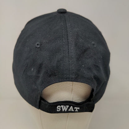 Spirit Halloween Men's SWAT Costume Strapback Hat Black OSFM Embroidered Logo