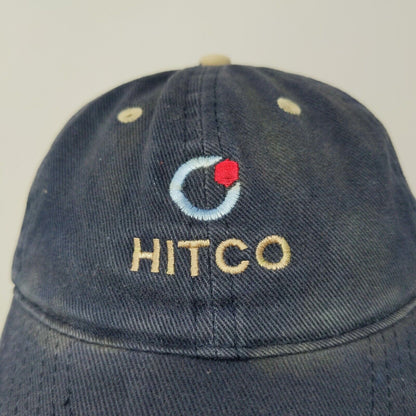 Otto Hitco Strapback Hat Blue Adjusted Embroidered Logo Cotton