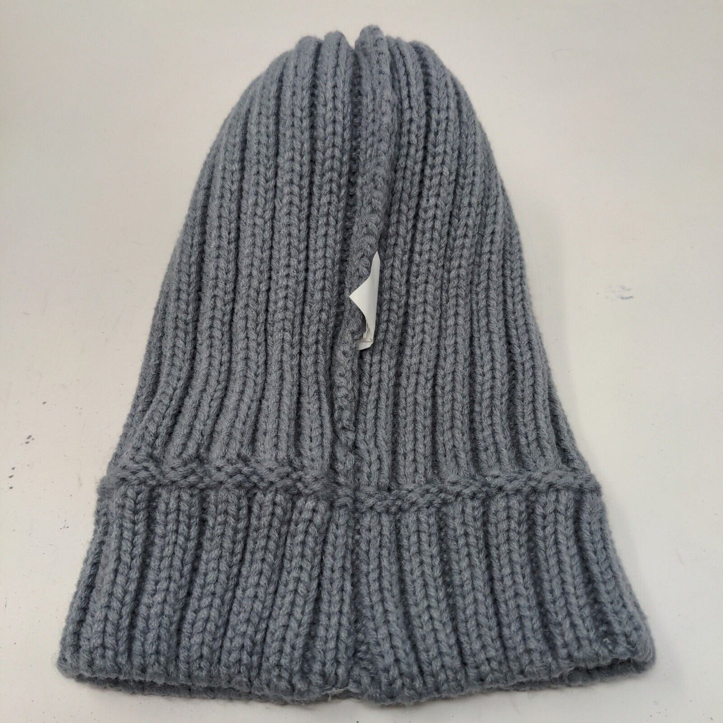 Graydi Men's Beanie Hat Cap Gray Knit 100% Acrylic Patch Logo