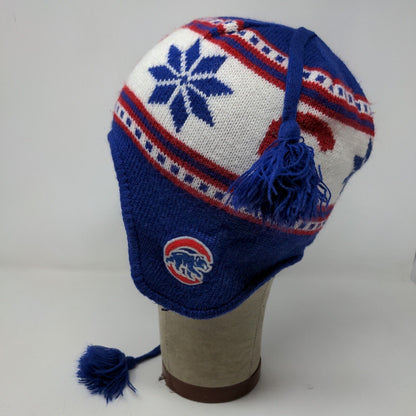 47 Brand Boys Chicago Cubs Knit Beanie Hat Blue White Embroidered Logo