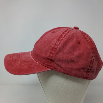 Unbranded Men's Blank Slideback Hat Red Size OSFM Vent Holes