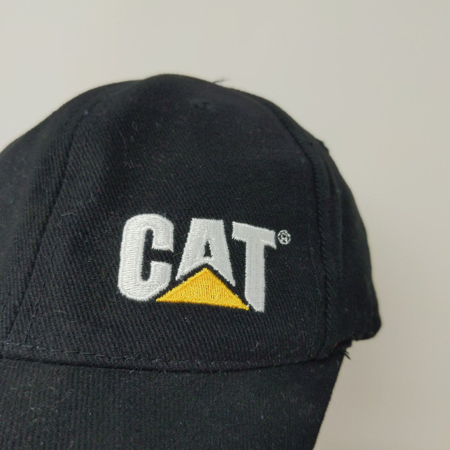 CAT Caterpillar Official Slideback Hat Embroidered Logo Black