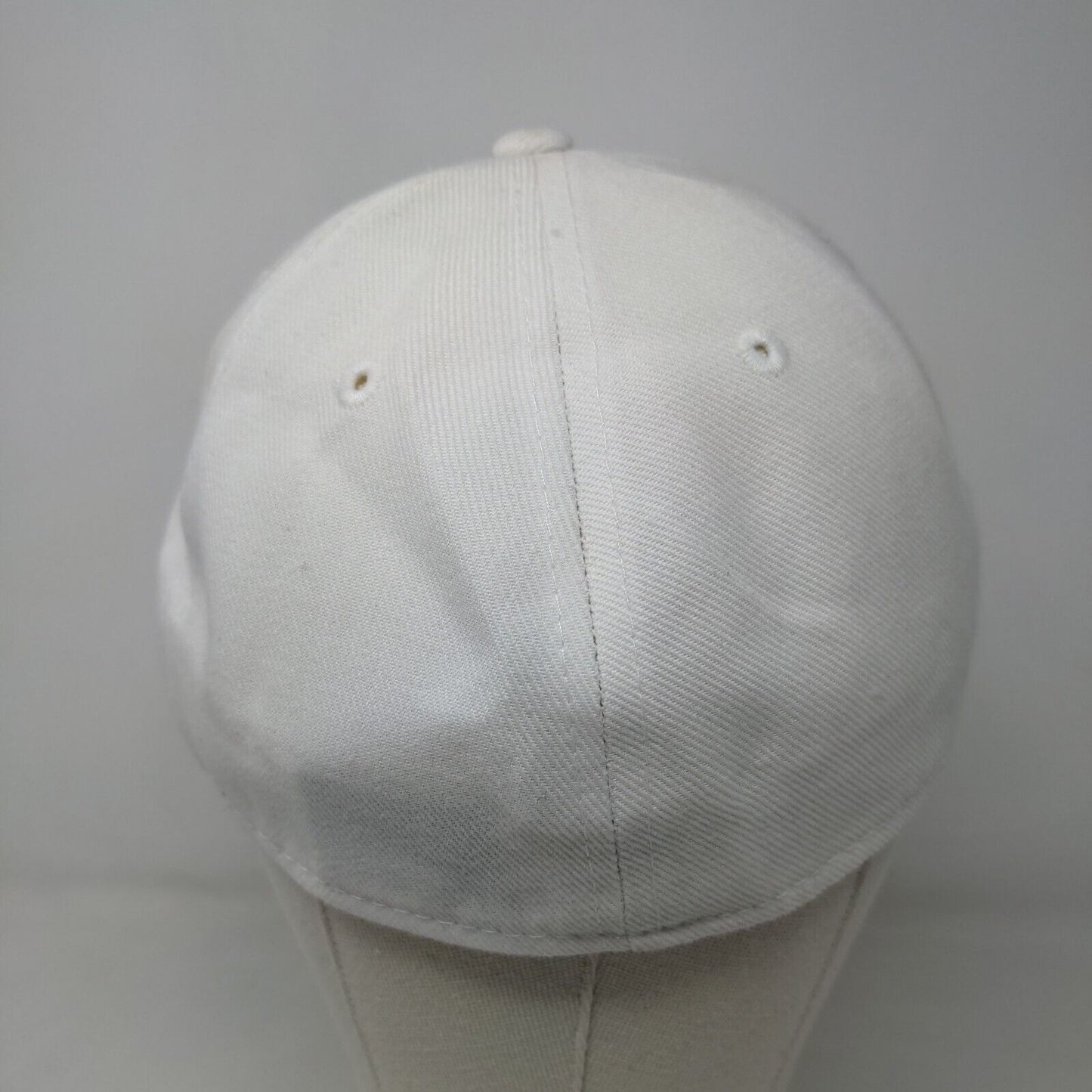 KB Ethos Men's Fitted Hat White Size L 7 3/8 Blank W/Sticker