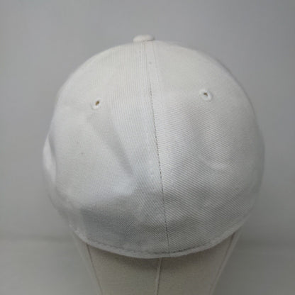 KB Ethos Men's Fitted Hat White Size L 7 3/8 Blank W/Sticker
