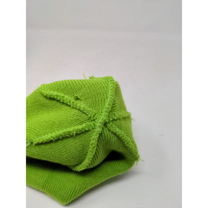 Seattle Men's Knit 100% Acrylic Beanie Hat Green OSFA Spell Out