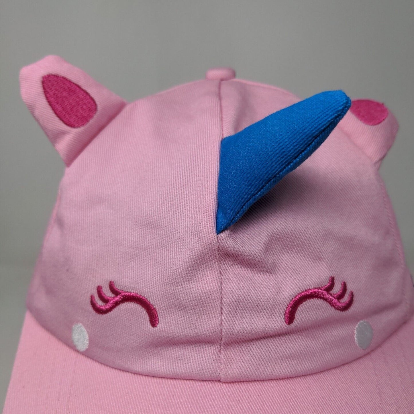 Legoland Women's Slideback Hat Pink Adjustable Embroidered Face Unicorn