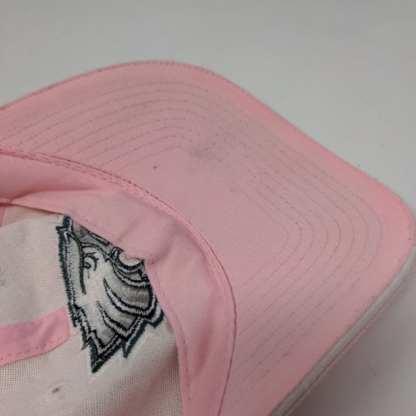 Unbranded Women's Strapback Hat Pink Adjustable Embroidered Eagle Logo