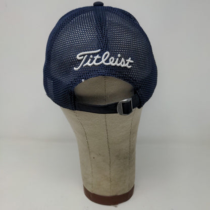 Titleist Golf Mens Slideback Mesh Back Hat Blue Embroidered Logo
