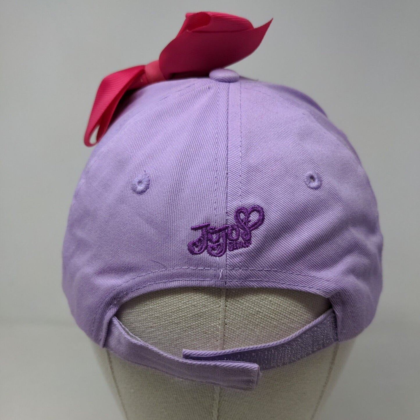 Nickelodeon Girl's JoJo Siwa Strapback Hat Purple OSFM Bow W/Sticker