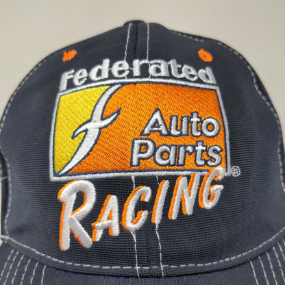 Federated Auto Parts Racing Men's Strapback Hat Black Embroidered Logo