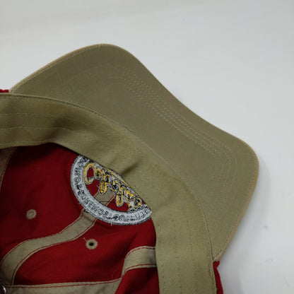 Paramount Headgear Cabela's Slideback Hat Embroidered Logo Red OSFA