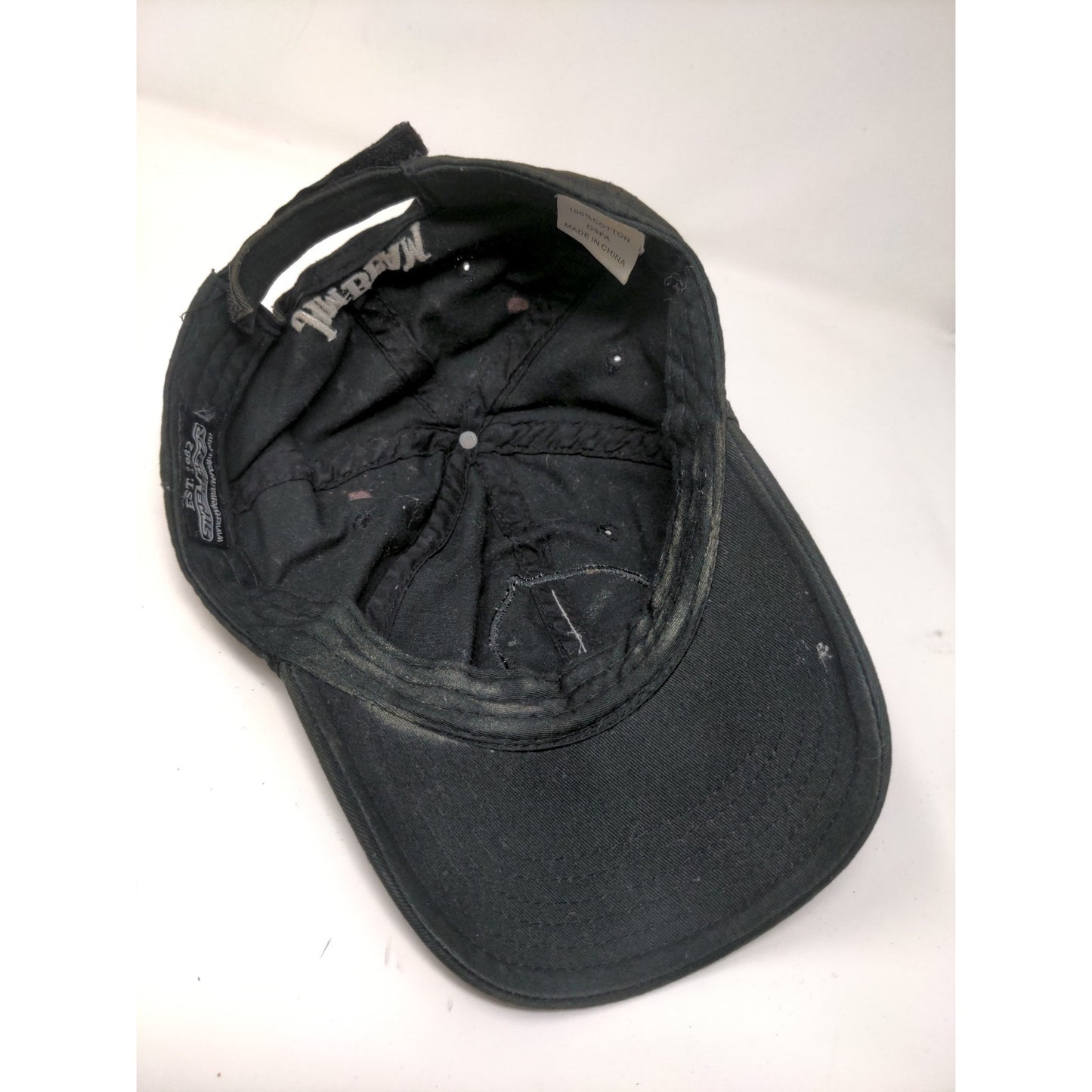 ESPN Jim Beam Next Round Drink Smart Strapback Hat OSFA Black Embroidered