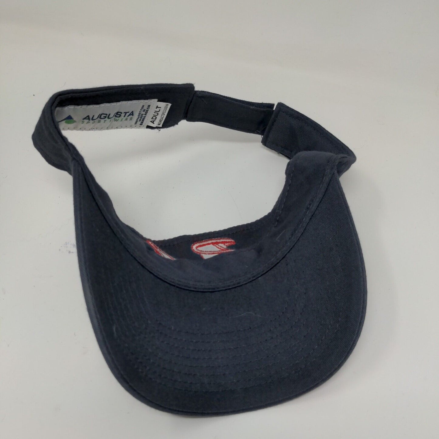 Augusta Sportswear Adult Size RL Embroidered Blue Strapback Visor Hat