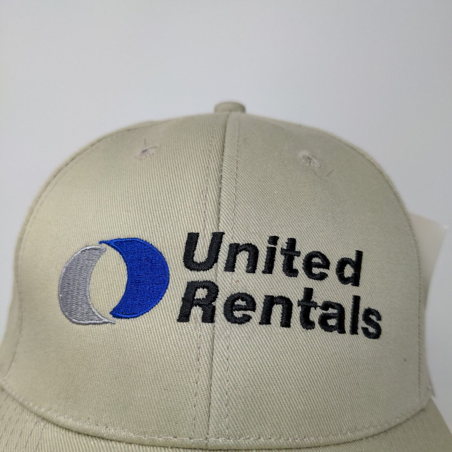 Collegiate USA Men's Strapback Hat United Rentals Tan Embroidered Logo W/Tags