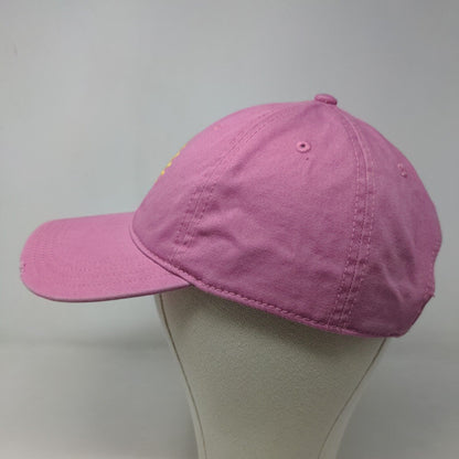 Aerie Women's Slideback Hat Pink Size OS Embroidered Sun Logo 100% Cotton