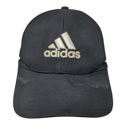 Adidas Men's Strapback Hat Black Size OSFM Embroidered Logo Distressed