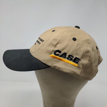 Falcon Men's MacDonald Machinery Case Slideback Hat Tan Adjustable Embroidered