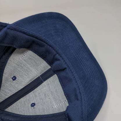 Justice Bros Snapback Hat Blue OSFA Embroidered Logo Made in USA