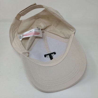 Primark Cares Men's Strapback Hat Tan Adjustable Embroidered Letter T Logo