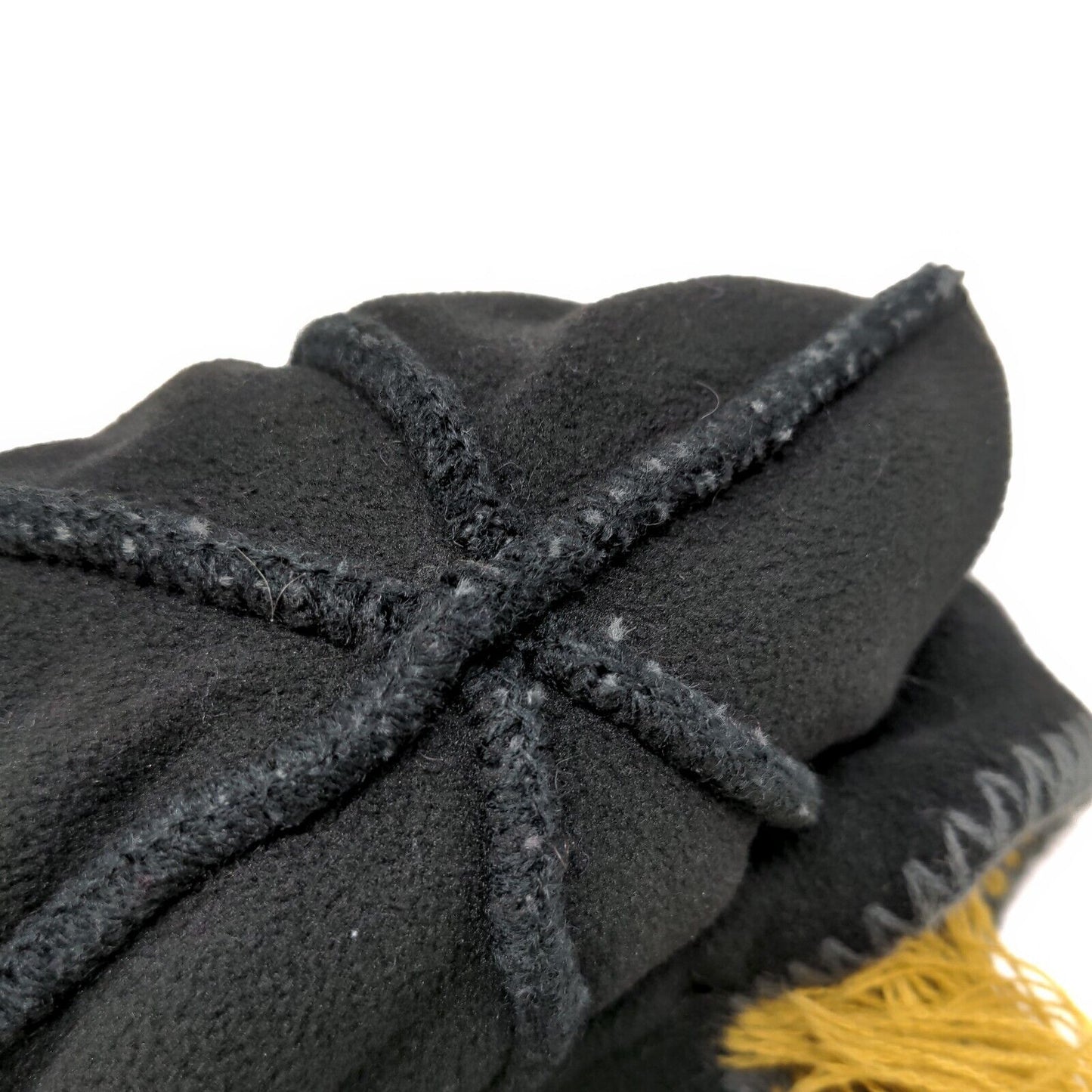 NCAA Men's Purdue Boilermakers Knit Beanie Hat Black Gold Embroidered Logo