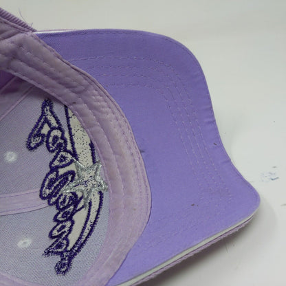 Purple LAS VEGAS baseball cap hat with Silver Star Embroidered Adjustable