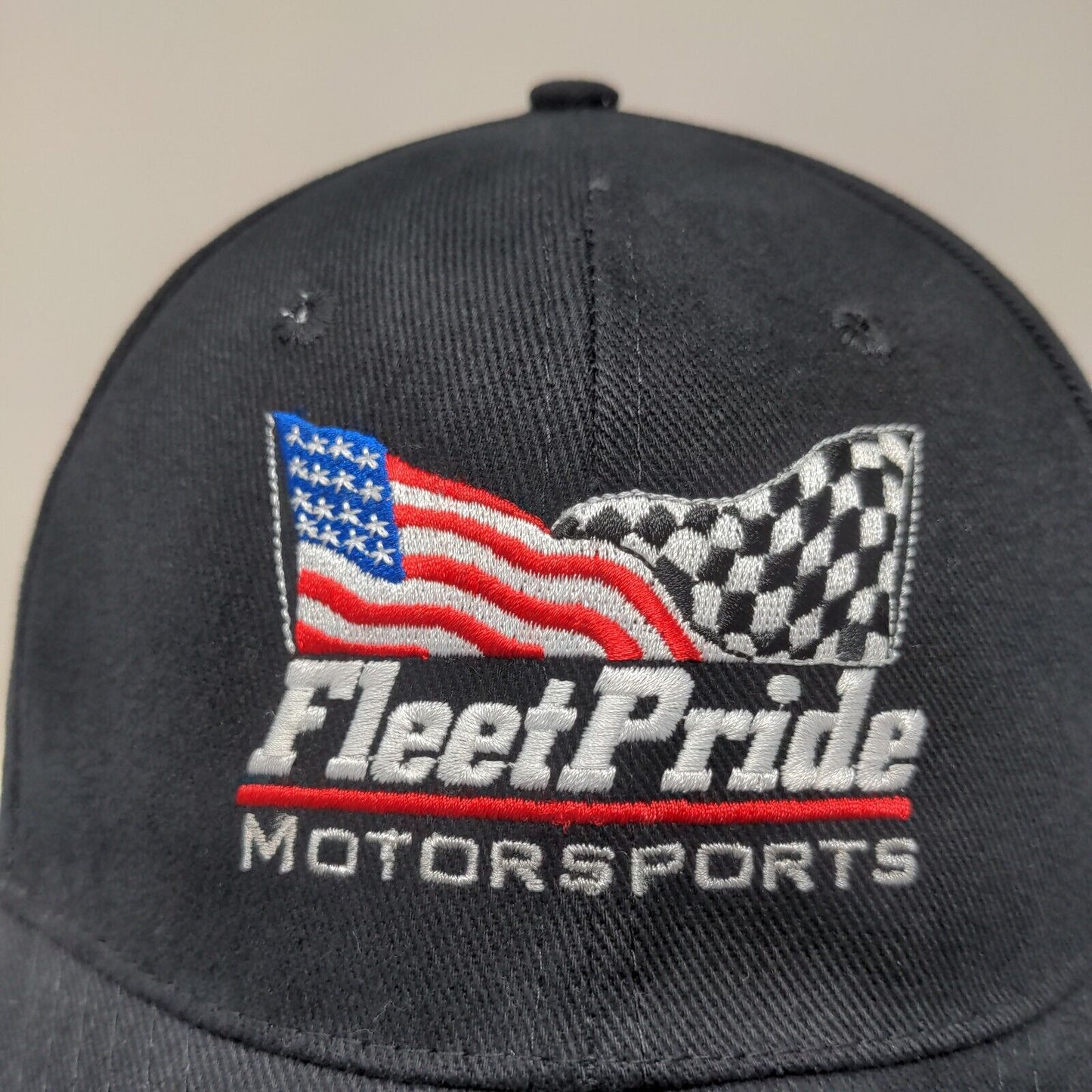 Fleet Pride Motorsports Men's Strapback Hat Black Embroidered #70 Yellow Racing