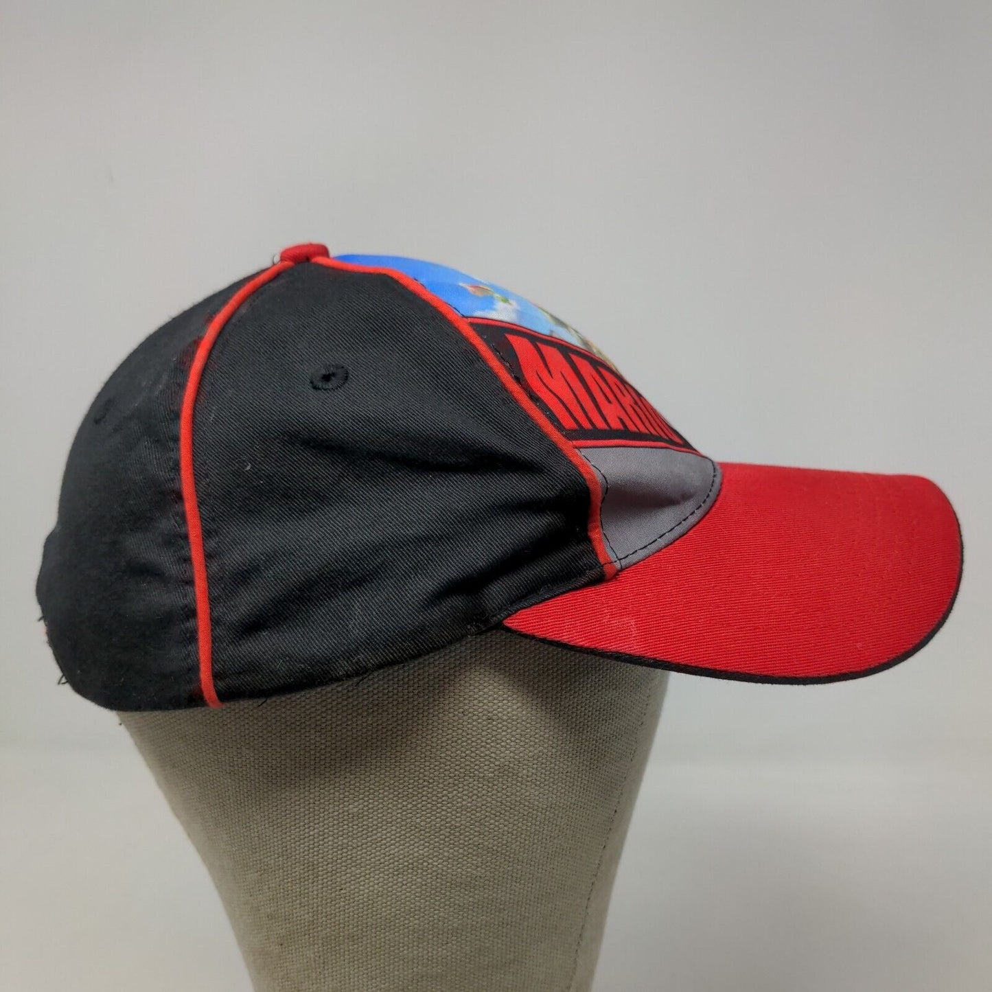 Nintendo Mario Kart Wii Men's Strapback Hat Red Black OSFM Graphic Logo