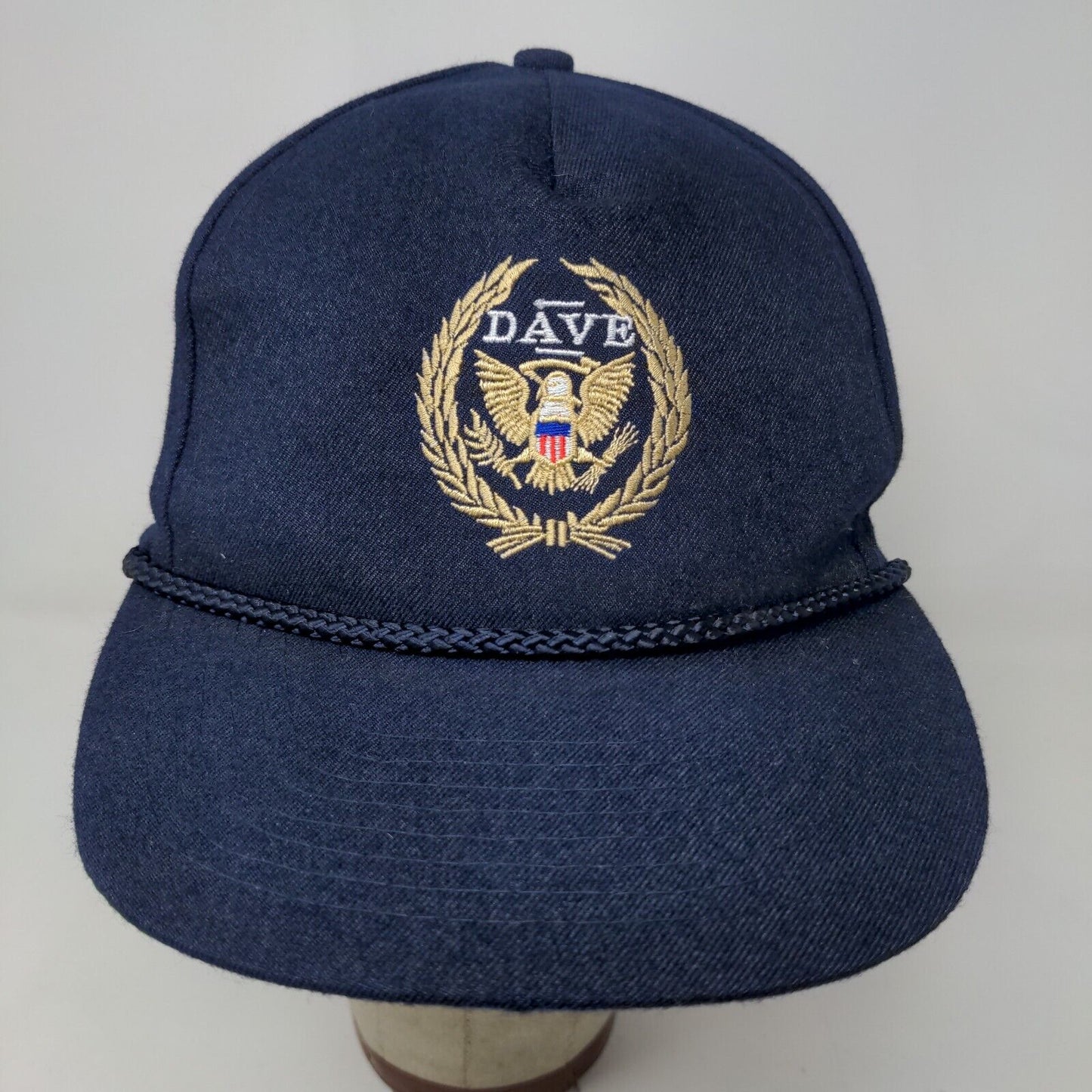 Momr's Men's Snapback Hat Blue OSFA Patriotic American Eagle Embroidered Logo