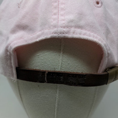 Adams Women's Slideback Hat Pink Embroidered Horse Equestrian Logo Cotton