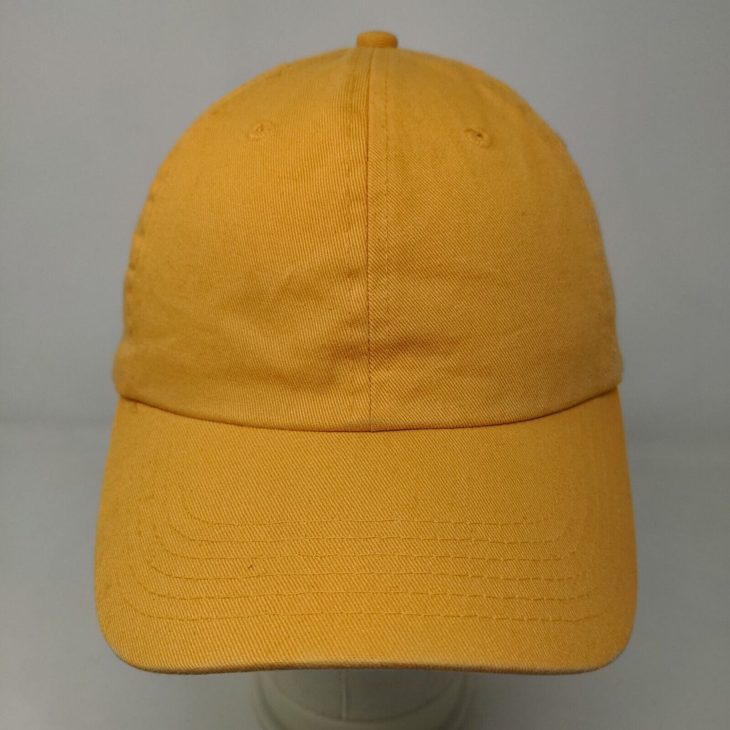 Unbranded Men's Slideback Hat Orange Size OSFM Blank Adjustable 100% Cotton