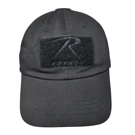 Rothco Men's Strapback Hat Black Size OSFA Big Hook & Loop Logo