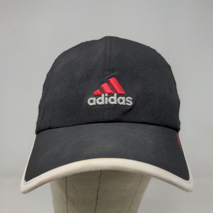 Adidas Men's Strapback Hat Black OSFA Embroidered Logo Poly Blend Stretch