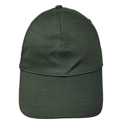 Unbranded Men's Strapback Hat Green Size OSFM Blank Vent Holes