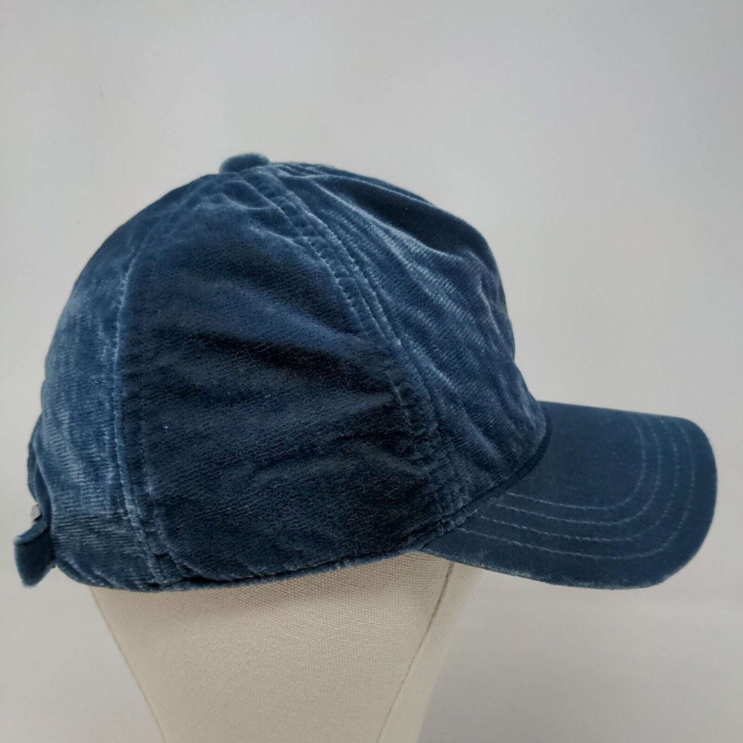 Gymboree Girl's Slideback Hat Blue Size M/L Velour Soft Polyester Blend Blank