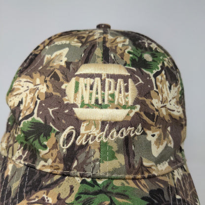 NAPA Outdoors Men's Strapback Camo Hat Green Brown OSFM Embroidered Logo