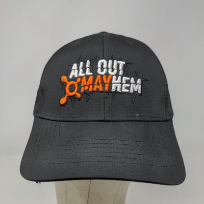 All Out Mayhem Men's Strapback Hat Black Adjustable Embroidered Logo