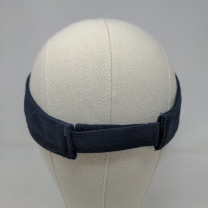 Richardson Men's Strapback Sun Visor Hat Blue Model R45 Embroidered A Logo