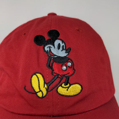 Disney Store Strapback Hat Red One Size Embroidered Mickey Mouse Bling