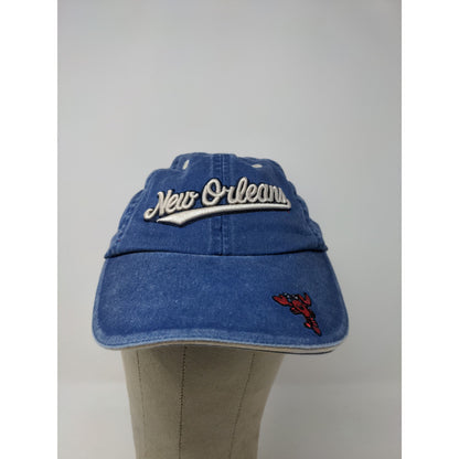 Youth Sun Products New Orleans Hat Strapback Adjustable Blue Embroidered