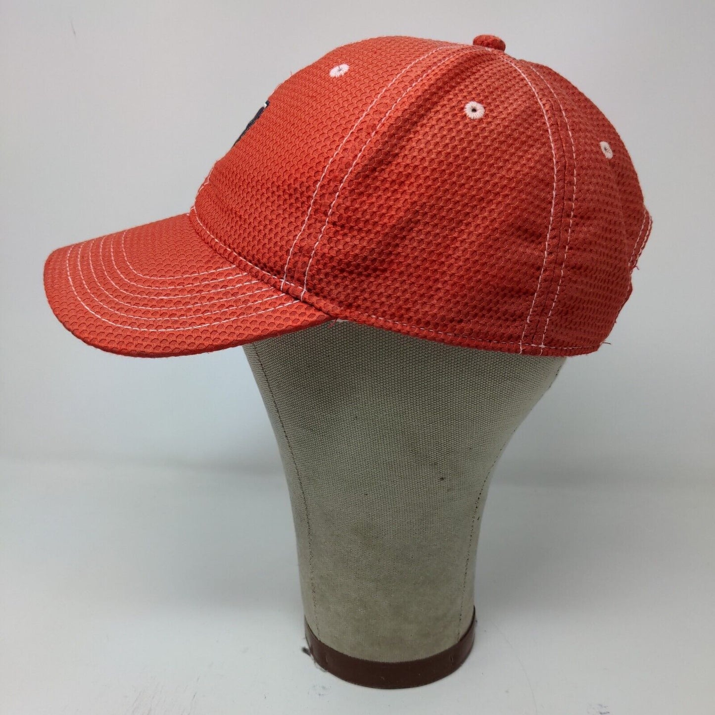 Ahead Mens Classic Cut DMG Strapback Hat Red Adjustable Embroidered Logo