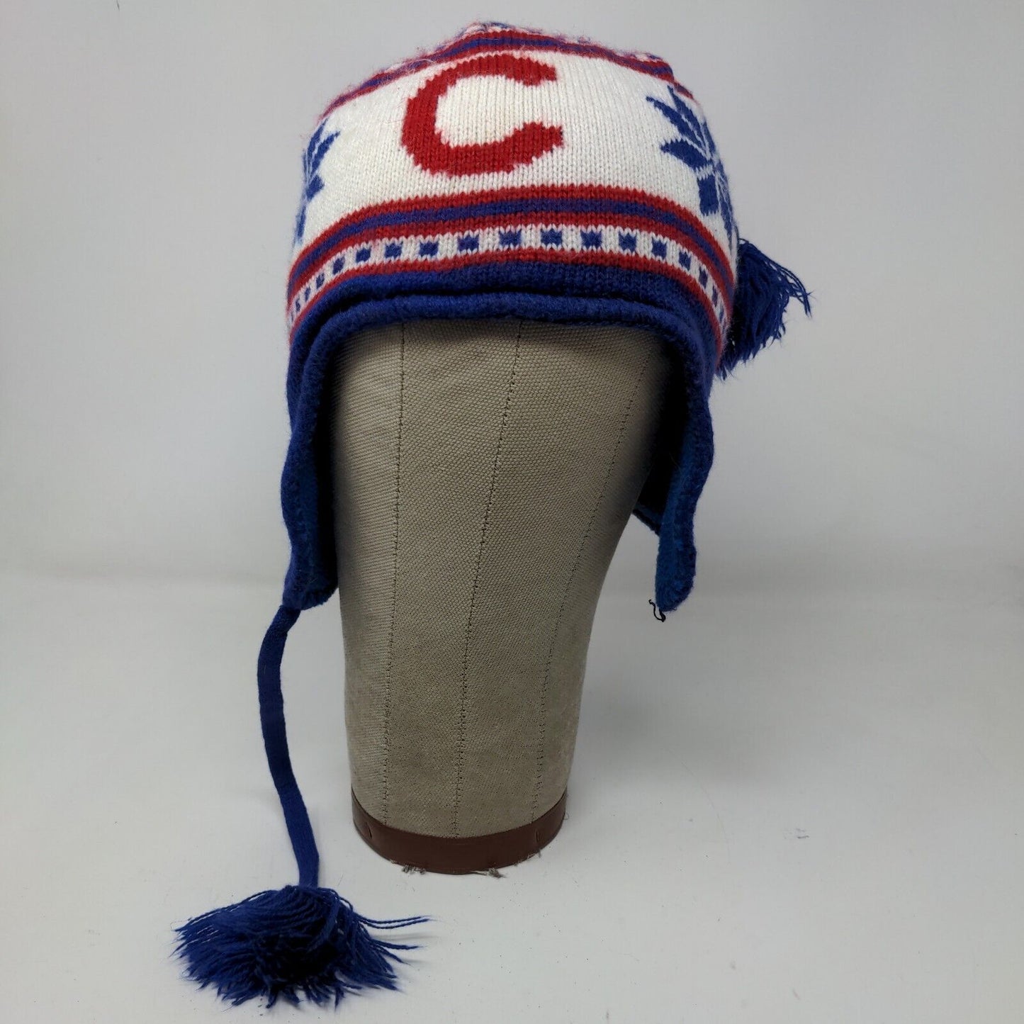 47 Brand Boys Chicago Cubs Knit Beanie Hat Blue White Embroidered Logo