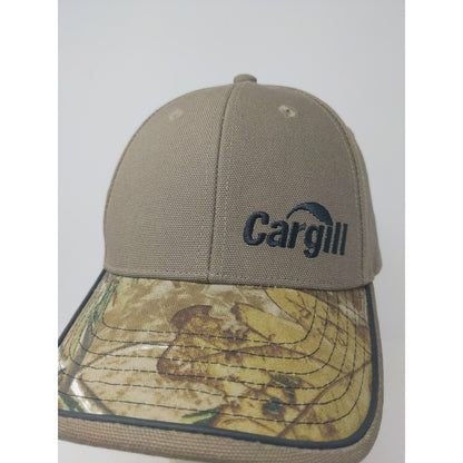 Cargill Camo & Brown Strapback Hat Embroidered Logo Spell Out K Products Cap